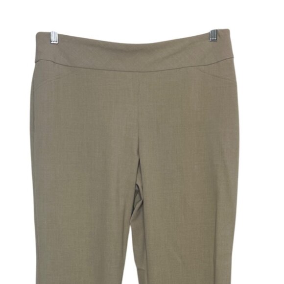 Roz & Ali Pull On Pants Womens Petite 14P Tan New Workwear Dressbarn - Picture 3 of 9